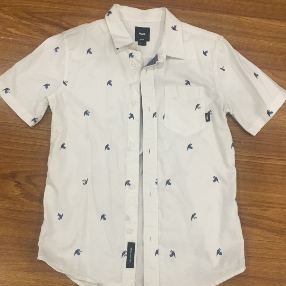 Boys white Vans shirt